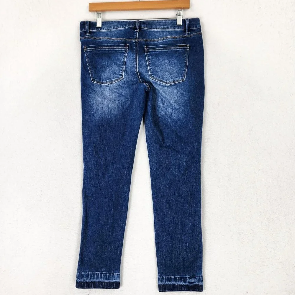 WHBM Jeans Womens 8 Blue Skimmer Stretch Mid Rise Denim Casual Ankle